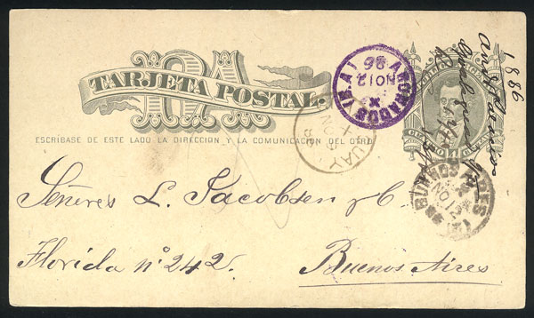 Lot 1200 - Argentina postal history - Guillermo Jalil - Philatino Auction # 2344 ARGENTINA: Lot 1200 - Argentina postal history - Guillermo Jalil - Philatino Auction # 2344 ARGENTINA: