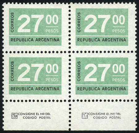 Lot 846 - Argentina general issues - Guillermo Jalil - Philatino Auction # 2344 ARGENTINA: Lot 846 - Argentina general issues - Guillermo Jalil - Philatino Auction # 2344 ARGENTINA: