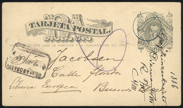 Lot 1198 - Argentina postal history - Guillermo Jalil - Philatino Auction # 2344 ARGENTINA: Lot 1198 - Argentina postal history - Guillermo Jalil - Philatino Auction # 2344 ARGENTINA: