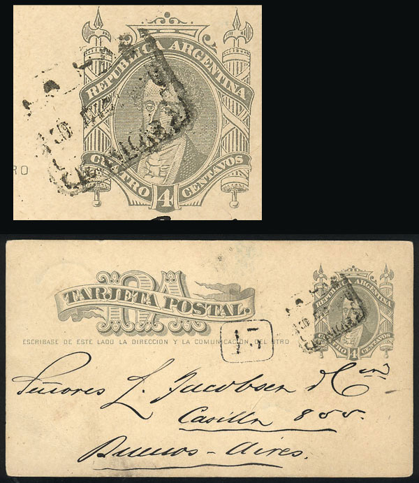 Lot 1201 - Argentina postal history - Guillermo Jalil - Philatino Auction # 2344 ARGENTINA: Lot 1201 - Argentina postal history - Guillermo Jalil - Philatino Auction # 2344 ARGENTINA:
