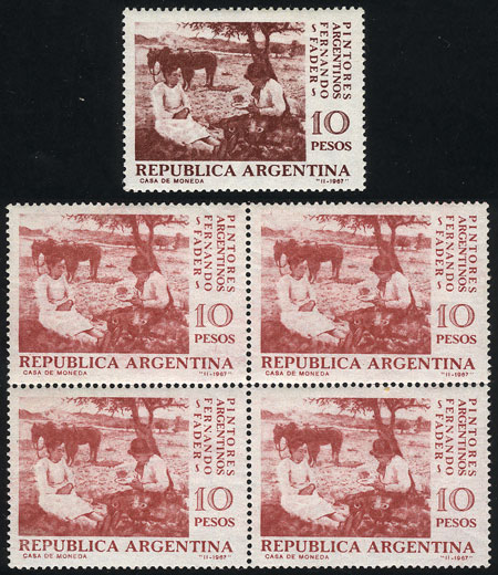 Lot 808 - Argentina general issues - Guillermo Jalil - Philatino Auction # 2344 ARGENTINA: Lot 808 - Argentina general issues - Guillermo Jalil - Philatino Auction # 2344 ARGENTINA: