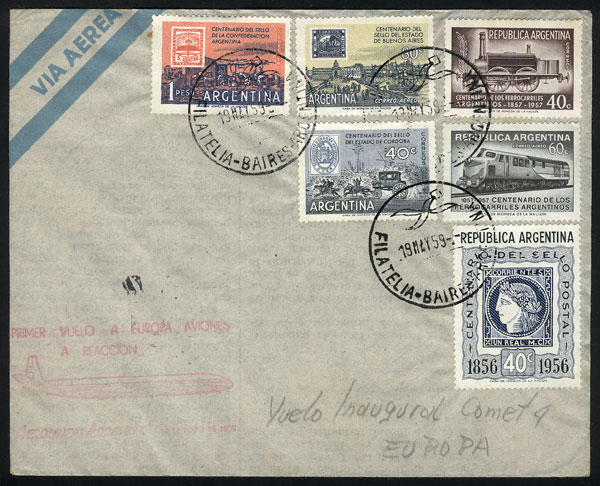 Lot 1258 - Argentina postal history - Guillermo Jalil - Philatino Auction # 2344 ARGENTINA: Lot 1258 - Argentina postal history - Guillermo Jalil - Philatino Auction # 2344 ARGENTINA: