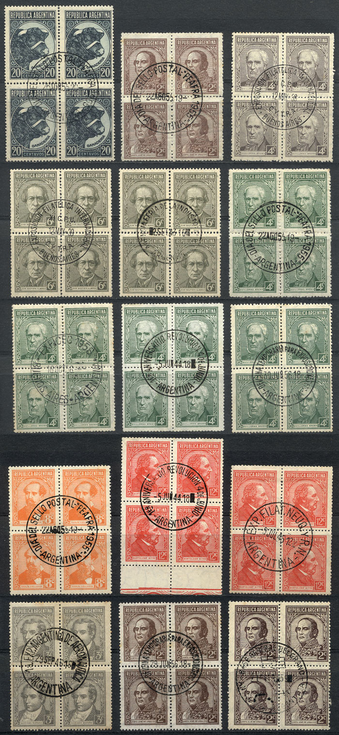 Lot 579 - Argentina general issues -  Guillermo Jalil - Philatino Auction # 2344 ARGENTINA: 