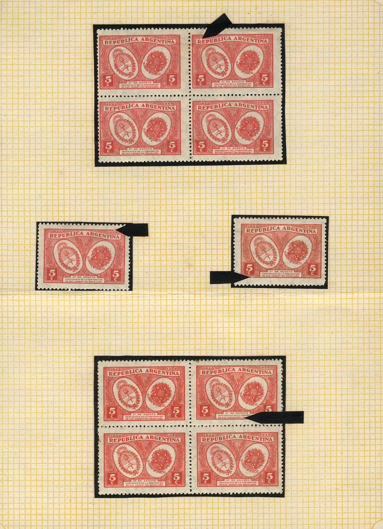 Lot 366 - Argentina general issues -  Guillermo Jalil - Philatino Auction # 2344 ARGENTINA: 