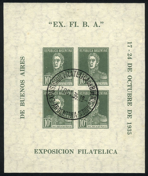 Lot 1000 - Argentina souvenir sheets -  Guillermo Jalil - Philatino Auction # 2344 ARGENTINA: 