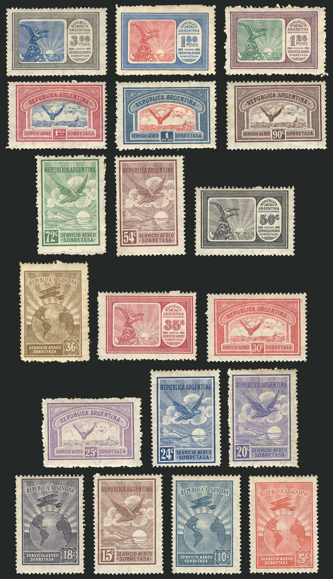 Lot 361 - Argentina general issues -  Guillermo Jalil - Philatino Auction # 2344 ARGENTINA: 