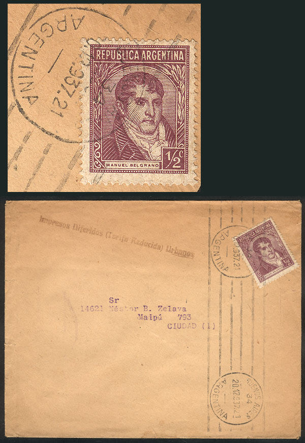Lot 1238 - Argentina postal history - Guillermo Jalil - Philatino Auction # 2344 ARGENTINA: Lot 1238 - Argentina postal history - Guillermo Jalil - Philatino Auction # 2344 ARGENTINA: