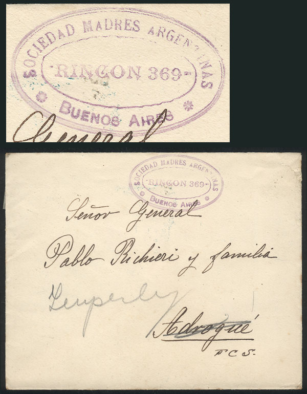 Lot 1214 - Argentina postal history - Guillermo Jalil - Philatino Auction # 2344 ARGENTINA: Lot 1214 - Argentina postal history - Guillermo Jalil - Philatino Auction # 2344 ARGENTINA: