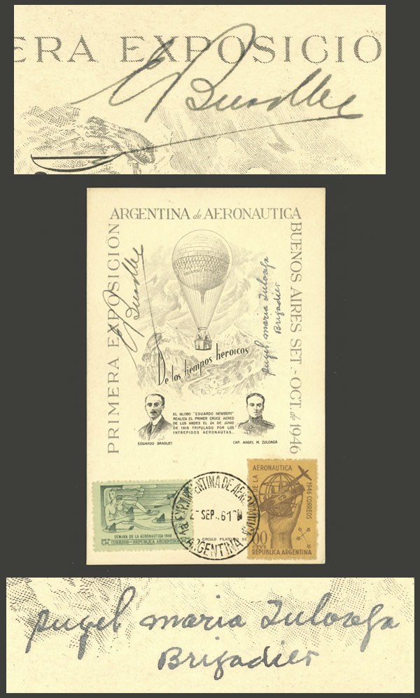 Lot 222 - Argentina autographs -  Guillermo Jalil - Philatino Auction # 2345 ARGENTINA: Special auction of late November