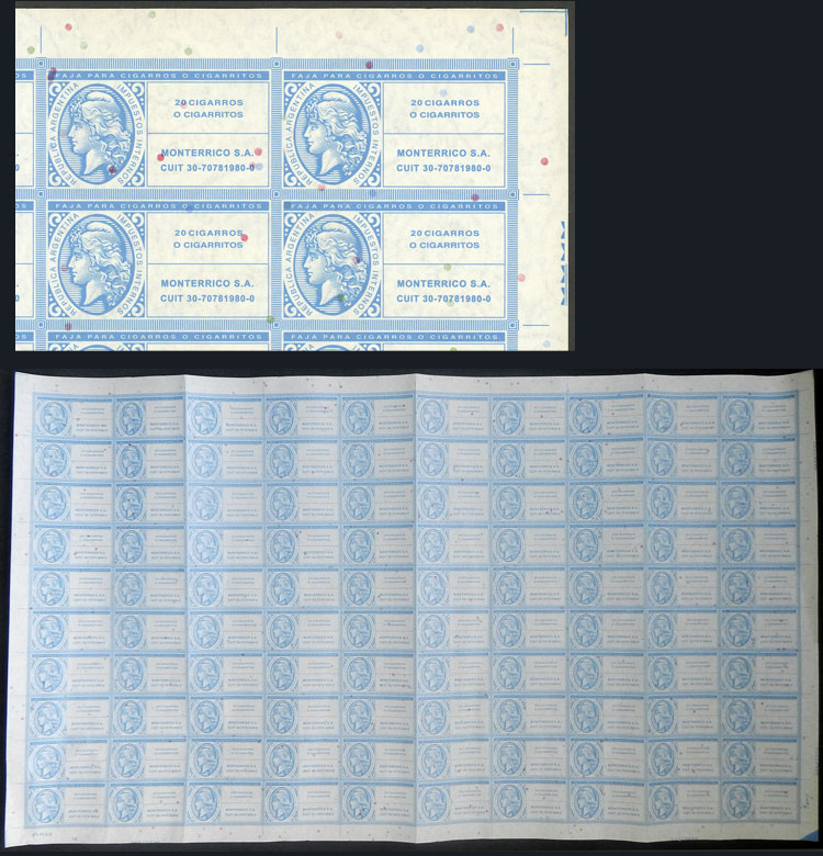 Lot 220 - Argentina revenue stamps -  Guillermo Jalil - Philatino Auction # 2345 ARGENTINA: Special auction of late November