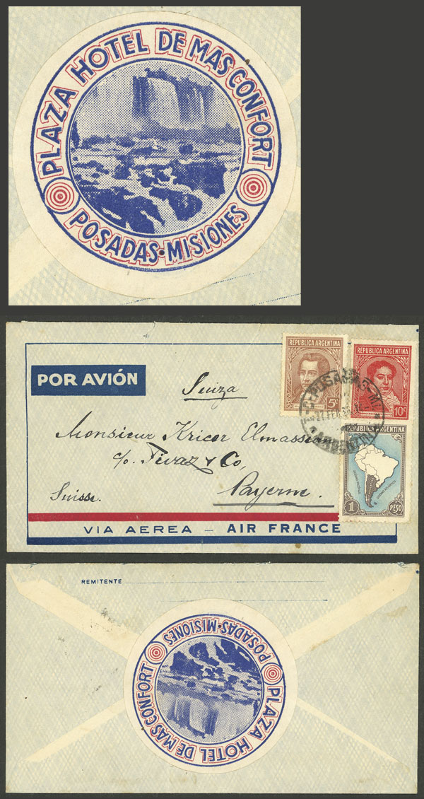 Lot 214 - Argentina POSTAL HISTORY - FLIGHTS -  Guillermo Jalil - Philatino Auction # 2345 ARGENTINA: Special auction of late November