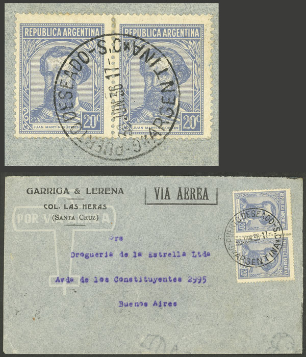 Lot 215 - Argentina POSTAL HISTORY - FLIGHTS -  Guillermo Jalil - Philatino Auction # 2345 ARGENTINA: Special auction of late November