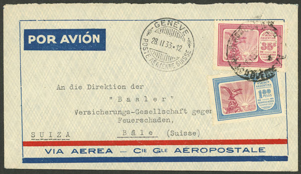 Lot 210 - Argentina POSTAL HISTORY - FLIGHTS -  Guillermo Jalil - Philatino Auction # 2345 ARGENTINA: Special auction of late November