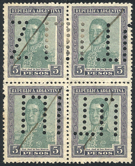 Lot 273 - Argentina general issues -  Guillermo Jalil - Philatino Auction # 2347 ARGENTINA: 