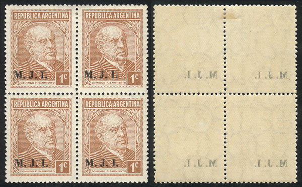 Lot 1126 - Argentina official stamps - Guillermo Jalil - Philatino Auction # 2347 ARGENTINA: Lot 1126 - Argentina official stamps - Guillermo Jalil - Philatino Auction # 2347 ARGENTINA: