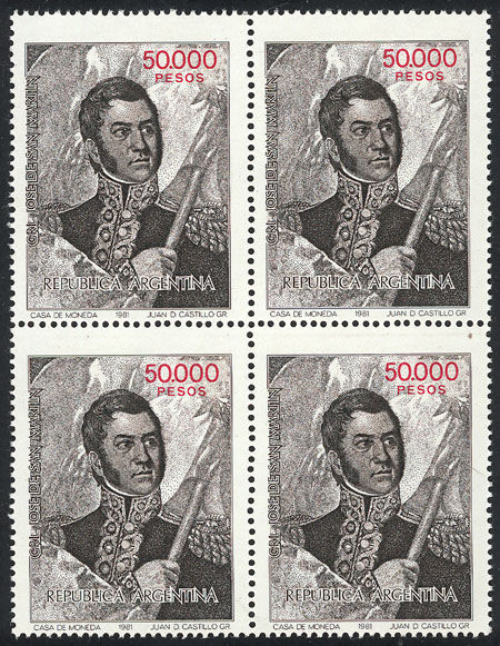 Lot 883 - Argentina general issues - Guillermo Jalil - Philatino Auction # 2347 ARGENTINA: Lot 883 - Argentina general issues - Guillermo Jalil - Philatino Auction # 2347 ARGENTINA: