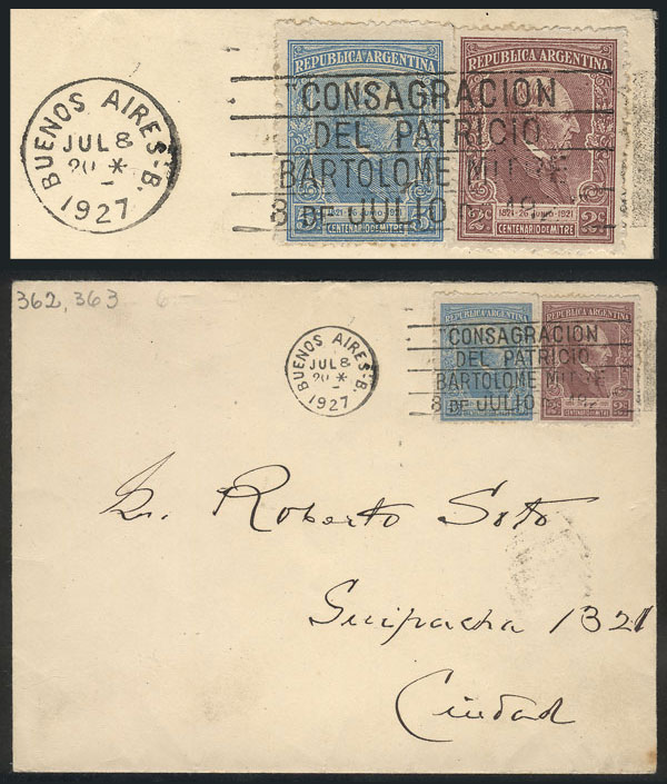 Lot 1229 - Argentina postal history -  Guillermo Jalil - Philatino Auction # 2347 ARGENTINA: 
