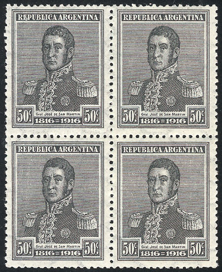 Lot 256 - Argentina general issues -  Guillermo Jalil - Philatino Auction # 2347 ARGENTINA: 