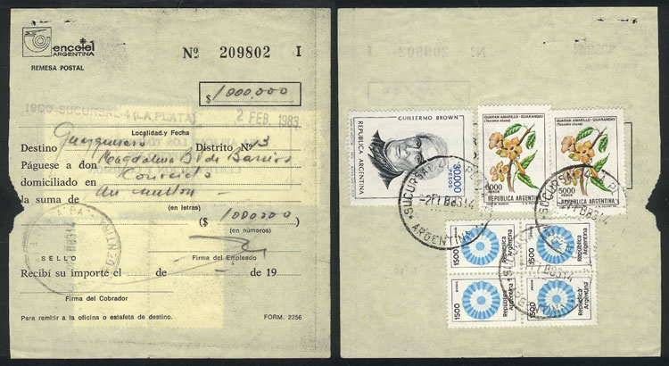 Lot 1282 - Argentina postal history - Guillermo Jalil - Philatino Auction # 2347 ARGENTINA: Lot 1282 - Argentina postal history - Guillermo Jalil - Philatino Auction # 2347 ARGENTINA: