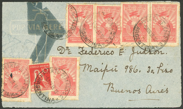 Lot 1239 - Argentina postal history -  Guillermo Jalil - Philatino Auction # 2347 ARGENTINA: 