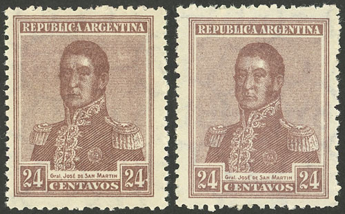 Lot 317 - Argentina general issues -  Guillermo Jalil - Philatino Auction # 2347 ARGENTINA: 