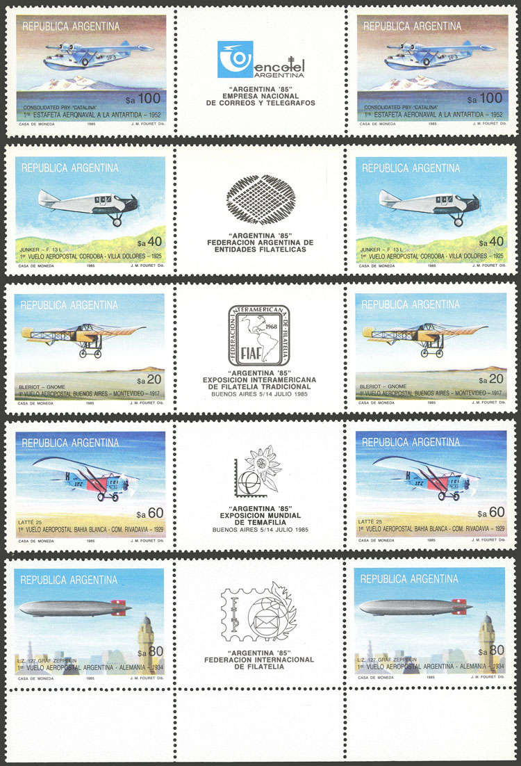 Lot 907 - Argentina general issues -  Guillermo Jalil - Philatino Auction # 2347 ARGENTINA: 