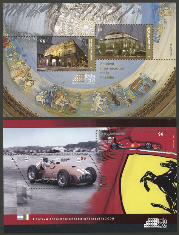 Lot 1074 - Argentina souvenir sheets - Guillermo Jalil - Philatino Auction # 2347 ARGENTINA: Lot 1074 - Argentina souvenir sheets - Guillermo Jalil - Philatino Auction # 2347 ARGENTINA: