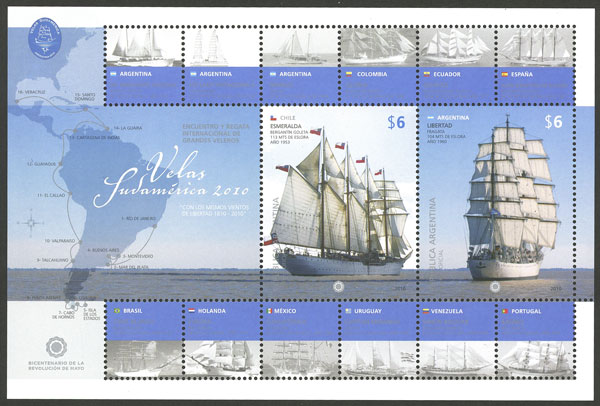 Lot 1076 - Argentina souvenir sheets -  Guillermo Jalil - Philatino Auction # 2347 ARGENTINA: 