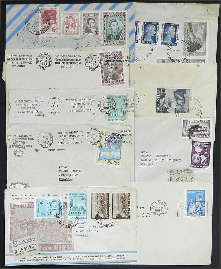 Lot 1252 - Argentina postal history -  Guillermo Jalil - Philatino Auction # 2347 ARGENTINA: 