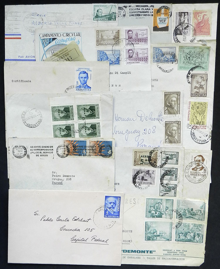 Lot 1265 - Argentina postal history -  Guillermo Jalil - Philatino Auction # 2347 ARGENTINA: 