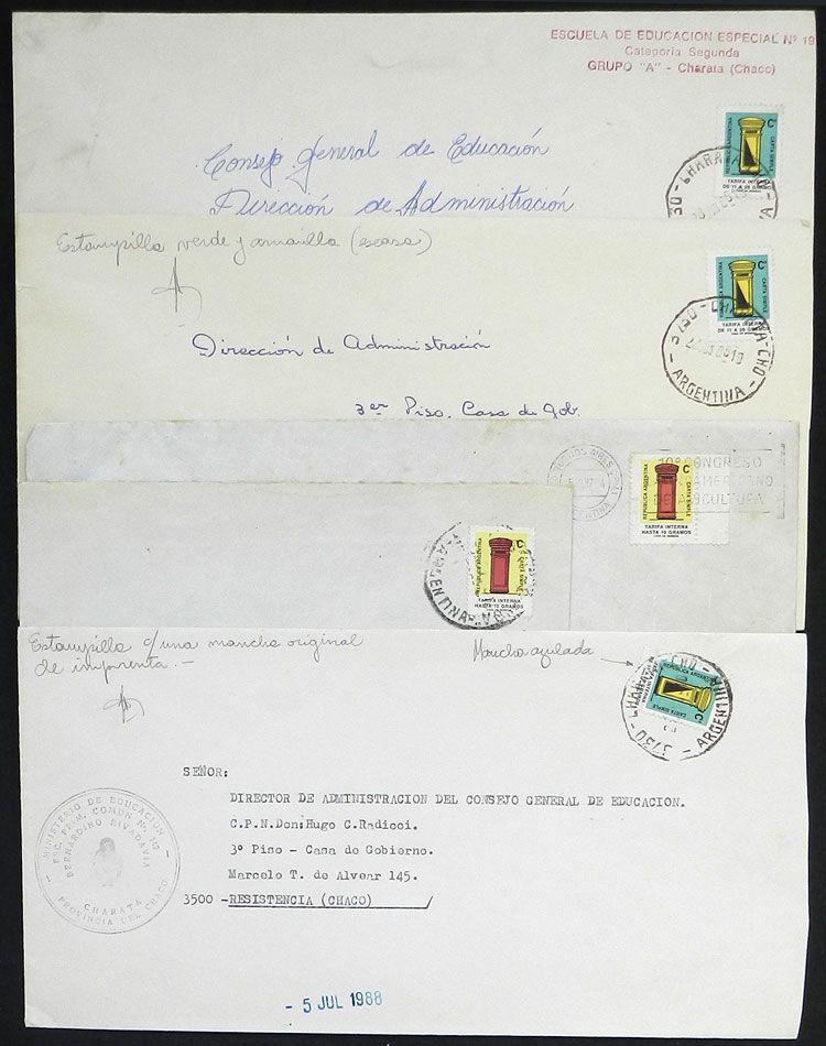 Lot 1283 - Argentina postal history - Guillermo Jalil - Philatino Auction # 2347 ARGENTINA: Lot 1283 - Argentina postal history - Guillermo Jalil - Philatino Auction # 2347 ARGENTINA:
