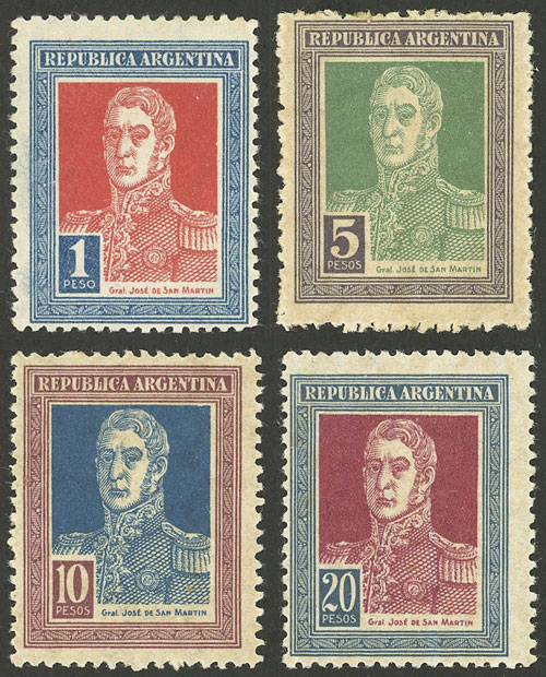 Lot 329 - Argentina general issues -  Guillermo Jalil - Philatino Auction # 2347 ARGENTINA: 