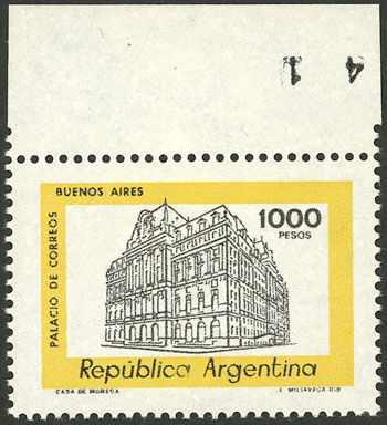 Lot 881 - Argentina general issues - Guillermo Jalil - Philatino Auction # 2347 ARGENTINA: Lot 881 - Argentina general issues - Guillermo Jalil - Philatino Auction # 2347 ARGENTINA: