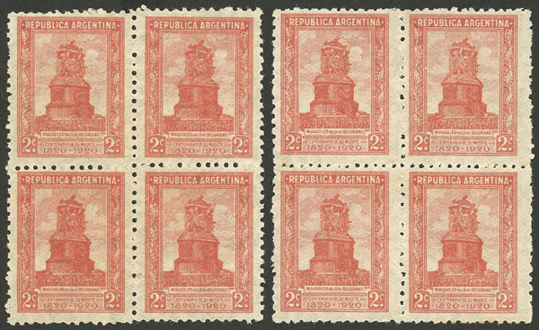 Lot 303 - Argentina general issues -  Guillermo Jalil - Philatino Auction # 2347 ARGENTINA: 