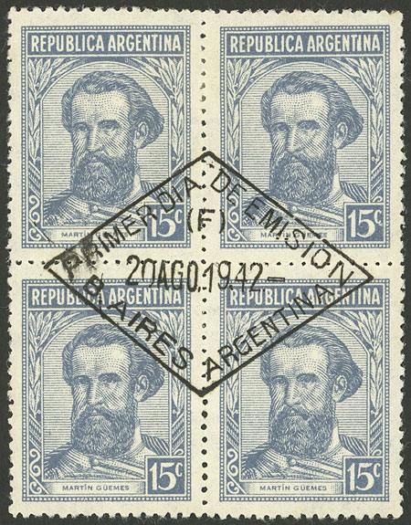 Lot 563 - Argentina general issues - Guillermo Jalil - Philatino Auction # 2347 ARGENTINA: Lot 563 - Argentina general issues - Guillermo Jalil - Philatino Auction # 2347 ARGENTINA: