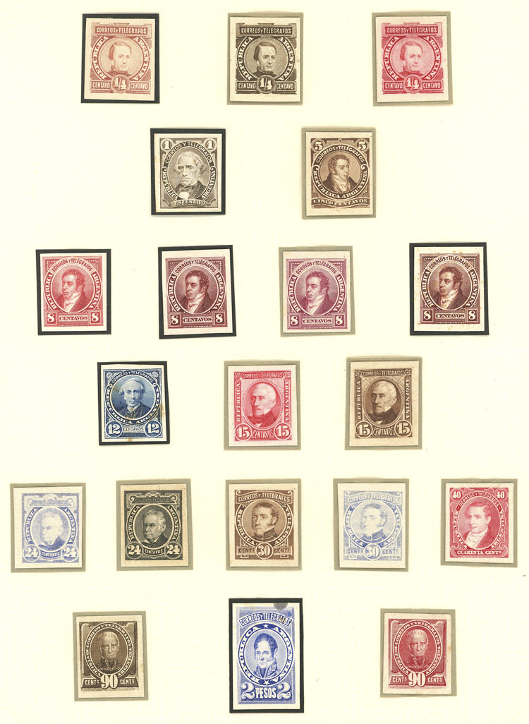 Lot 99 - Argentina general issues -  Guillermo Jalil - Philatino Auction # 2347 ARGENTINA: 