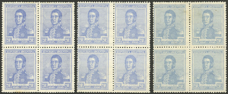 Lot 255 - Argentina general issues -  Guillermo Jalil - Philatino Auction # 2347 ARGENTINA: 