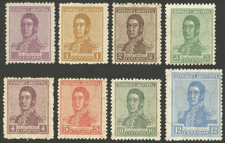 Lot 265 - Argentina general issues -  Guillermo Jalil - Philatino Auction # 2347 ARGENTINA: 