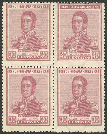 Lot 270 - Argentina general issues -  Guillermo Jalil - Philatino Auction # 2347 ARGENTINA: 