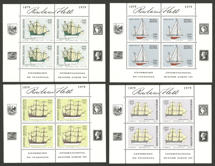 Lot 1013 - Argentina souvenir sheets - Guillermo Jalil - Philatino Auction # 2347 ARGENTINA: Lot 1013 - Argentina souvenir sheets - Guillermo Jalil - Philatino Auction # 2347 ARGENTINA:
