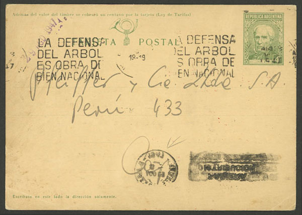 Lot 1250 - Argentina postal history -  Guillermo Jalil - Philatino Auction # 2347 ARGENTINA: 