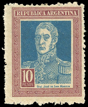 Lot 326 - Argentina general issues -  Guillermo Jalil - Philatino Auction # 2347 ARGENTINA: 