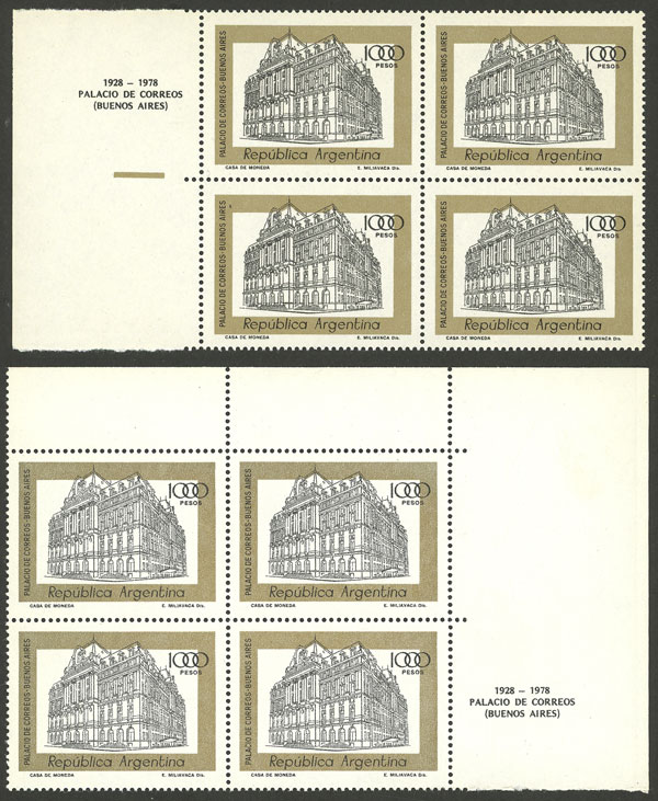Lot 874 - Argentina general issues - Guillermo Jalil - Philatino Auction # 2347 ARGENTINA: Lot 874 - Argentina general issues - Guillermo Jalil - Philatino Auction # 2347 ARGENTINA: