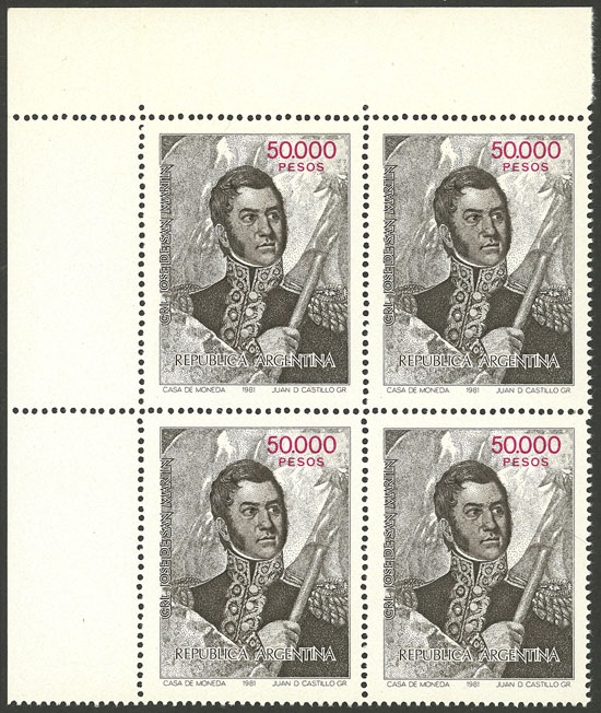Lot 884 - Argentina general issues - Guillermo Jalil - Philatino Auction # 2347 ARGENTINA: Lot 884 - Argentina general issues - Guillermo Jalil - Philatino Auction # 2347 ARGENTINA: