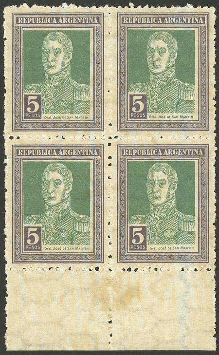 Lot 257 - Argentina general issues -  Guillermo Jalil - Philatino Auction # 2347 ARGENTINA: 