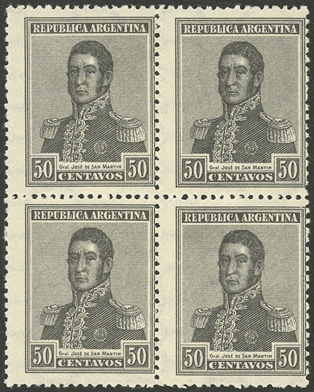 Lot 271 - Argentina general issues -  Guillermo Jalil - Philatino Auction # 2347 ARGENTINA: 