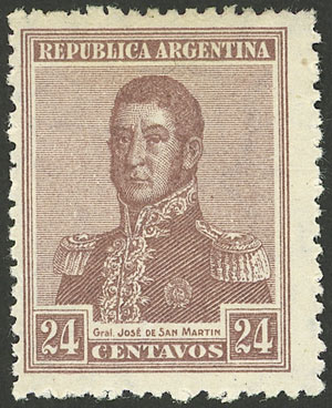 Lot 315 - Argentina general issues -  Guillermo Jalil - Philatino Auction # 2347 ARGENTINA: 