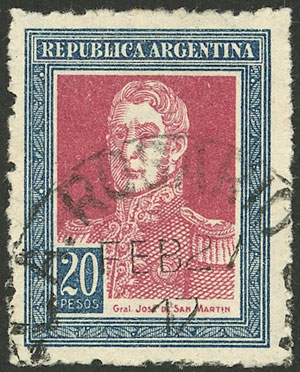Lot 327 - Argentina general issues -  Guillermo Jalil - Philatino Auction # 2347 ARGENTINA: 