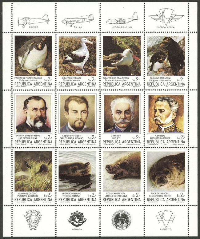 Lot 1019 - Argentina souvenir sheets - Guillermo Jalil - Philatino Auction # 2347 ARGENTINA: Lot 1019 - Argentina souvenir sheets - Guillermo Jalil - Philatino Auction # 2347 ARGENTINA: