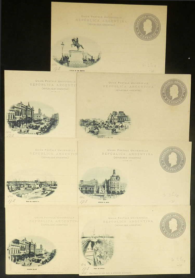 Lot 1180 - Argentina Postal stationery - Guillermo Jalil - Philatino Auction # 2347 ARGENTINA: Lot 1180 - Argentina Postal stationery - Guillermo Jalil - Philatino Auction # 2347 ARGENTINA: